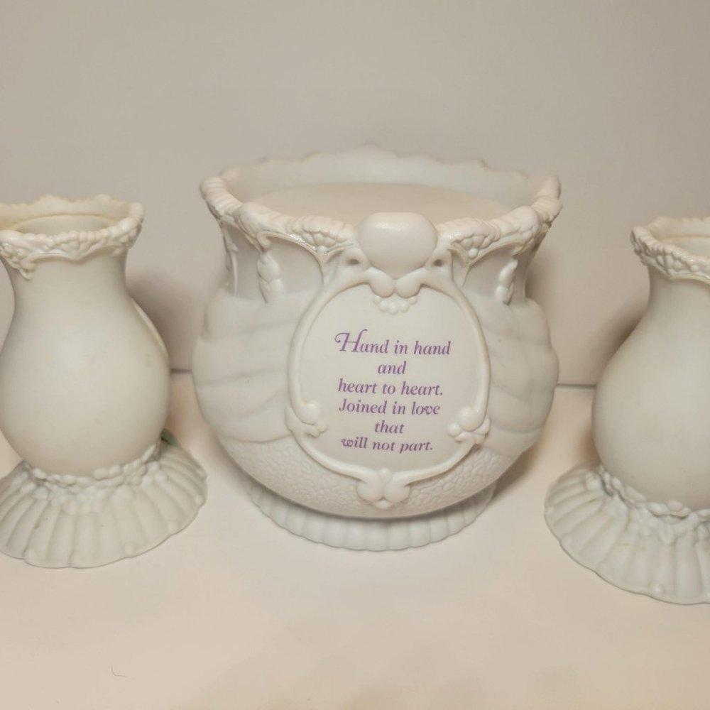 Precious Moments Wedding Candle Holders, Set of Three
